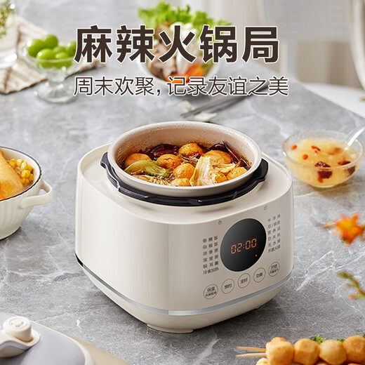 SUPOR National Subsidy Mini Electric Pressure Cooker 2.5L for One Person Open-Lid Hot Pot Household Smart Baby Porridge SY-25FC8027 Rice Cooker Pressure Cooker for 1-3 People