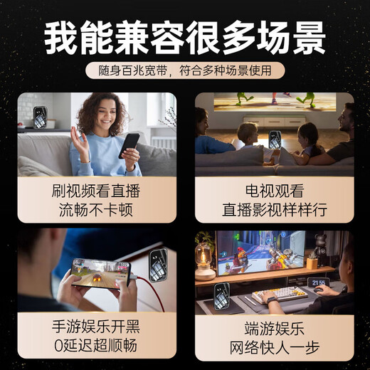 Feijin 2025 new national traffic card 5Ghz portable wifi6 wireless network card wif mobile car wilf router unlimited three-network universal portable high-speed broadband card-free premium version free half-year traffic * 5G dual band - SF Express