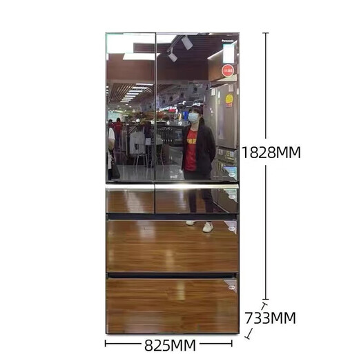 松下（Panasonic）Panasonic/松下 NR-F673WX-X5 黑镜面玻璃冰箱 F654HX-X5 NR-F673WX-X5 (原装进口659升)