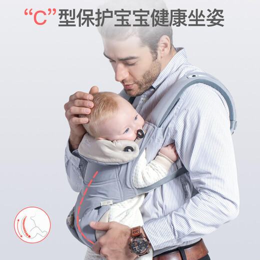 Newber Baby Strap Taburada de cintura frontal abrazo Baby Artifacto multifuncional de cuatro estaciones Baby Sitting Sitting Tabures de cintura para el abrazo Support, correa azul [sin taburete de cintura, sin velcro]