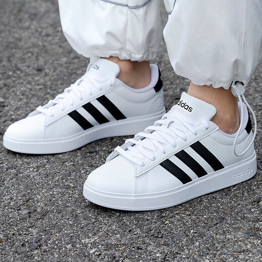 阿迪达斯 （adidas）男鞋2025春季运动鞋厚底小白鞋皮面休闲板鞋GW9195 GW9195 39