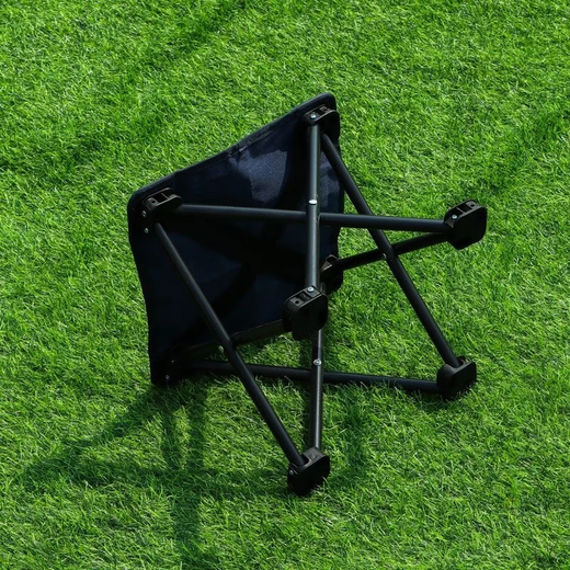 Popular chairs, stools, small chairs, outdoor fishing chairs, horse stools, convenient and multi-functional ultra-light four-corner stools, horse stools, outdoor stools-maple leaf blue