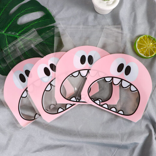 Sanqihu 14*14 biscuit bag plastic pastry bag self-adhesive bag self-sealing bag bread bag underwear bag clothing bag 14*14066 pink kitten