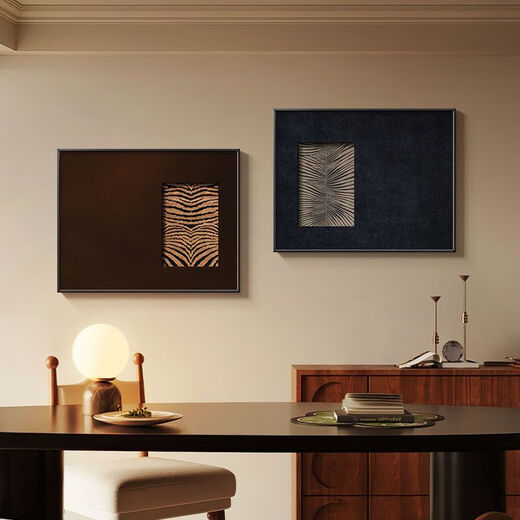 Weak current box decorative cover mid-century style electric meter box painting high-end distribution box switch box mural retro strong blocking 1 black frame 30*40 accommodates 22*32 flip-up type