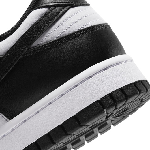 Nike (Nike) Dunk Low's Men's Retro Board Chaussures Rubber Sole Low Top Light Amortification DD1391 100 Blanc / Noir / Blanc 40.5