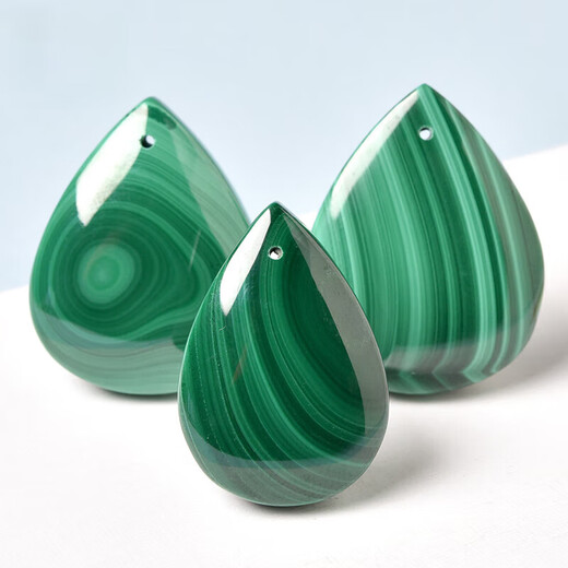 Collier de malachite joyeux PENDANT GREEN DROPE DROP FORME RAPE BIELLEMENT DE CRISTAL BIELLISSE BIELLISSE MEN ET FEMMES G8399