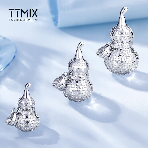 TTMIX Shining Gourd Platinum Pendant pt950 Women's Platinum Pendant Fashion Honeycomb Necklace for Girlfriend Small Pendant 4.5-4.7g