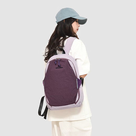 户外运动女士旅行包双肩包女2025新款轻便大容量防水徒步背包 紫色