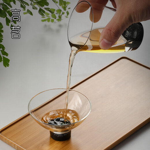 高茗星空斗笠杯功夫茶主人杯单杯茶道个性茶盏高端茶杯玻璃品茗杯杯子 6996繁星斗笠杯100ML 200mL以下