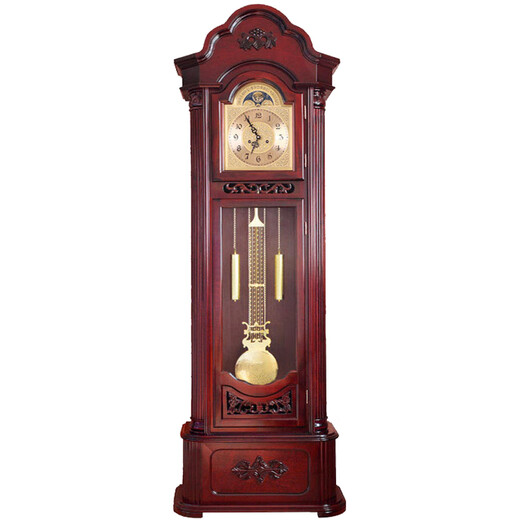 Brand Importé de gamme de table d'horloge haut de gamme Salon de rechange de plancher 2025 Nouvelle horloge en bois massif mécanique Classique européen Classique 9922 Ajoucement 14 pouces