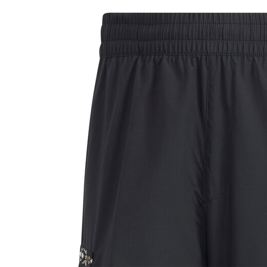 阿迪达斯（adidas）裤子男装 春夏季新款ins潮时尚梭织工装裤跑步训练健身短裤 HC9737/黑色 M 建议135-155斤