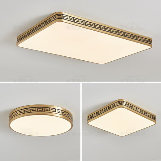 Éclairage opposé 2025 Nouveau plafond extérieur clair de porte anti-insectes imperméable de porte étanche Villa chinoise Entrée cuivre complète