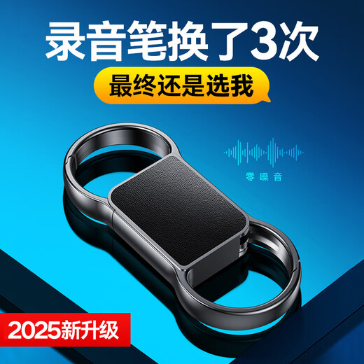 Cool Dingdang Recording Pen, small mini anti-cheating artifact, professional recording equipment to convert text meeting minutes recording artifact, keychain-shaped portable ai smart monitoring listener, Android version, voice-activated recording + 20 hours of recording + voice to text, 32G, can store 160 hours of recording