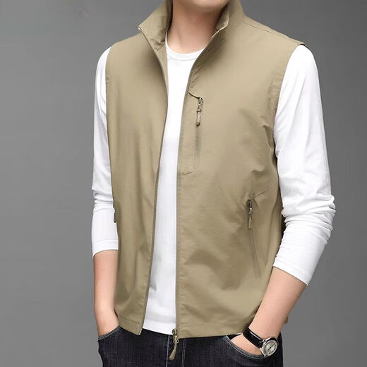 Coloque clásico (Laoyeche) Collar de primavera y chaleco de verano Tendencia al aire libre Outfoelio Sports Fishing Vest Rear Jacket Dry Jacket Dry Men's Men's Whuse 686 Black L