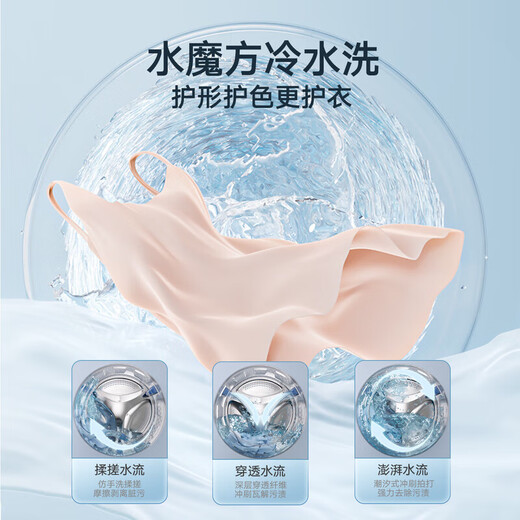 LittleSwan 3kg wall-mounted fully automatic mini underwear washing machine Water Cube nano silver ion sterilization, mite anti-allergy, six-dimensional anti-loosening, first-level energy efficiency, single-wash model TG30M80 ultra-fine bubble cleaner