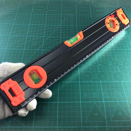 FANCYCHIC's new multifunctional level angle measuring instrument, strong magnetic high-precision level tiling tool, ruler slope ruler, 20 cm long, magnetic, with angle measurement