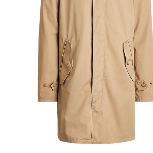 RALPH LAUREN PoloRalphLauren Solid Color Logo Logo Print Lapel Long Sleeve Windbreaker Men's Camel Brown Camel Brown L