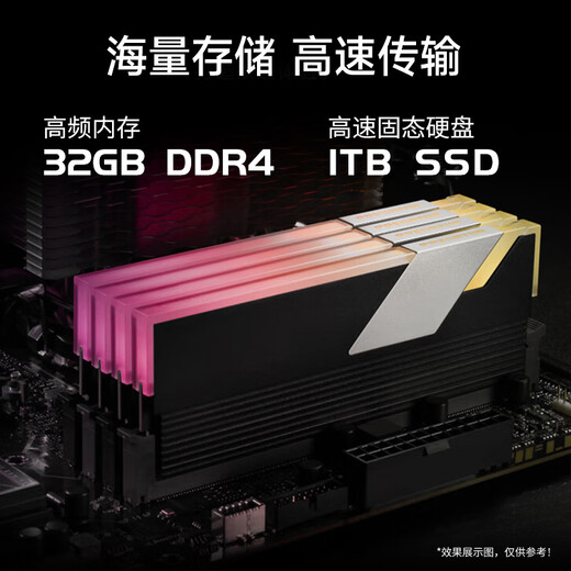 WuSeYu 14th generation Core i5-14400F 32G+1TB RX7600XT is comparable to RTX4060 8G independent graphics office gaming desktop computer desktop computer host complete set