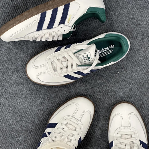 Adidas samba OG Deutsche Trainingschuhe Frauen neue weiße Grün- und Blau -Casual -Schuhe IH4882 Weiß IH4882 () 36.5