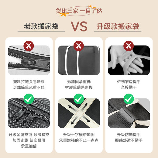 Denbigh moving packing bag storage bag duffel bag quilt bag clothes quilt storage bag giant can be used to start school moving artifact