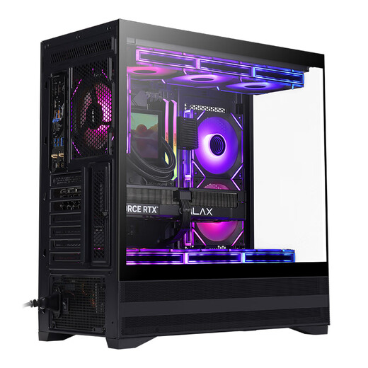 先马（SAMA）惊鸿2 黑色ATX海景房游戏电脑主机箱 电源仓网孔/高效散热/快拆/支持360水冷/9风扇位/427mm长显卡