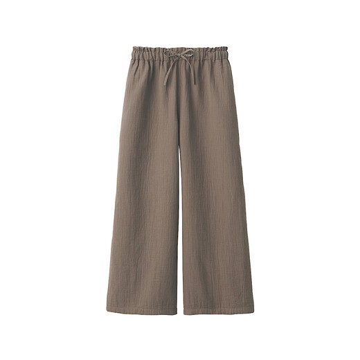 
MUJI (MUJI) Women's Soft Yarn Trousers Women's Pajamas Home Pants Can Be Outdoor 25 Years Fall FD1M3A5A Dark Coffee M (160/66A)