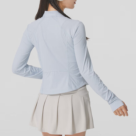 阿迪达斯（adidas）外套女装2025夏季新款运动服遮阳防晒衣修身立领上衣夹克KE5780 KE5780浅蓝 UPF50+ S