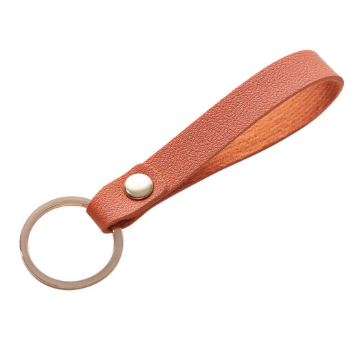Keychain en cuir Keychain Keychain en cuir pendentif en cuir Business Gift Supplies en cuir Corde clés Black 2 Pieces