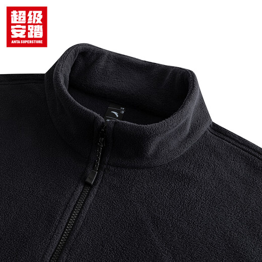 Super Anta Fleece Sports Jacket Men's Autumn Outdoor Light Warm Velvet Stand Collar Jacket Inside and Outer Top 152536706U