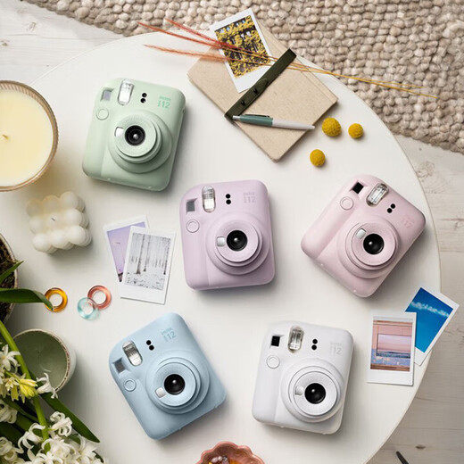 Fuji (FUJIFILM) instax mini12 instant imaging camera, instant imaging camera, instant imaging camera, Mini12 Iris Purple (first choice for girlfriend), standard +40 photo paper