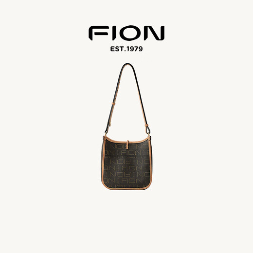 菲安妮（FION）2025新款包包女包单肩斜挎包百搭时尚通勤马鞍包七夕情人节礼物