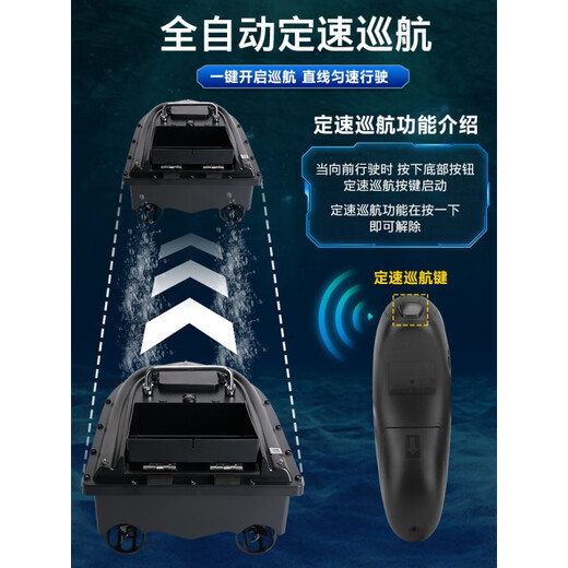 Hokong Bing Stabandboot Fernbedienungs -Kontrollboot Spezielle Fischerei Automatische Rückkehr zum Hakenschiff GPS Drag Net Neues 12 -V