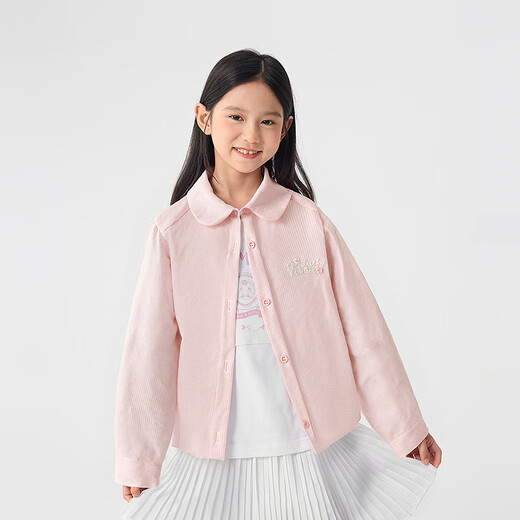 Bala Balaone Girls Shirt Children's Long Sleeve 2025 New Autumn Top Brushed Plaid Jacket Trendy Red Tone 00366 165