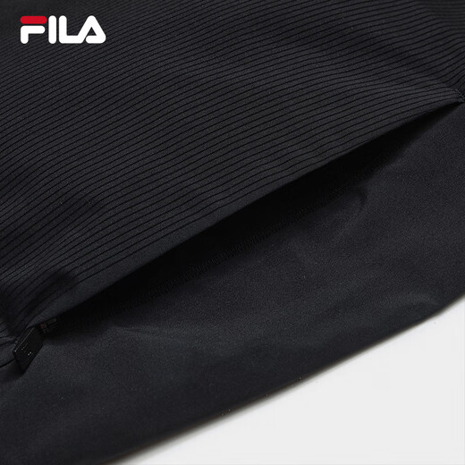 FILA Official Men's Woven Jacket 2025 Autumn New Simple Basic Business Commuting Casual Jacket True Black-BK L 175/96A/L