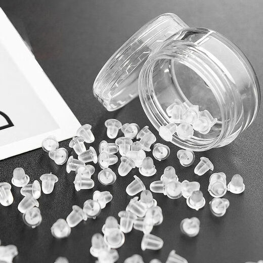 Silicone anti-falling ear plugs for sleep, firm ear studs, super tight universal anti-allergic advanced ear caps, earrings and ear buckle plugs, transparent silicone ear plugs - large size - 20 pcs