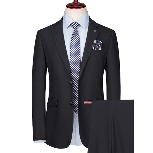 TPZBWG Brand de gamme Haut-de-BOUR SUIT SUILLE SUIT POUR MEN 2025 NOUVELLE ROBE CONCUTÉE CONCUTÉE SET trois pièces Black Two-Piece Set M 170