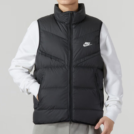 Nike nike Qiuqiu Новый жилет мужской ветропроницаемый теплый спортивный жилет Толстая повседневная куртка FB8184 Black_fb7374-010 Толстая хлопчатобумажная куртка Рекомендуется 100-120JIN [JIN равно 0,5 кг]