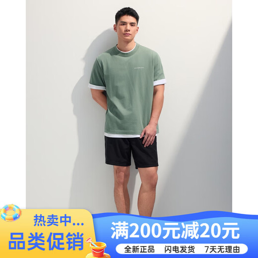 Abercrombie / fitch masculina 25 nuevas letras equivalentes para hombres logotipo redondo blanco xs (17084a) tamaño único