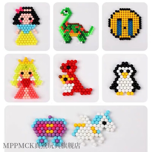 MPPMCK Water Mist Magic Perle DIY PIN BEAN HEURE MAIN MAINMAGE LES JOUEURS ENFORMATIQUES LES TOYS DES FILLES 8e-12e anniversaire Idées de cadeaux 21 Couleurs 3600 Capsules + Play Accessoires Pack
