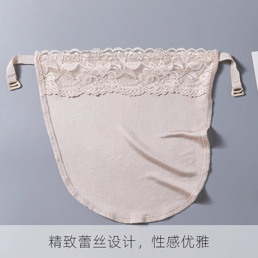 Tanbei Man anti-exposure breast cover artifact sticks to the chest low tube top collar wrap bust cloth one-piece lace sexy cloth anti-exposure black + white + gray + skin 4 pieces one size sexy lace (recommended 80-140 Jin Jin equals 0.5 kg)