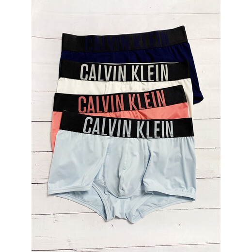 Calvin Klein US CK Counter Calvin Klein Low Taille Polyester Stoff Schnell trockne glatte, atmungsaktive Boxer Unterwäsche NB1047 001-Black XL
