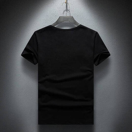 Jeep Spirit Jeep 2025 Summer New Men Fashion Fashion Brand Hot Diamond Cround Round Shece Forted Forted Young Cresessome и Wersatile Trend 1048 Black S (подходит для 90-110JIN [JIN равно 0,5 кг])