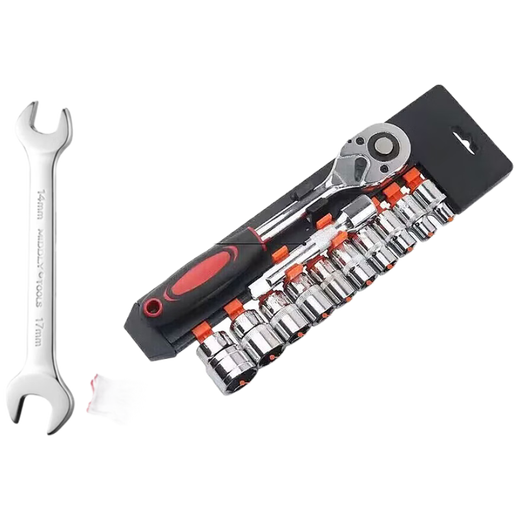 Yanran Multifunctional Ratchet Socket Wrench Set Quick Auto Repair Tool Repair 14-piece Set Dafei