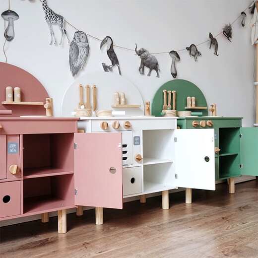 Cadeaux d'anniversaire des filles de Yusenyi Toys de cuisine de maison pour enfants Simulation en bois Cuisine Cuisine de cuisine 2-3-6 ans