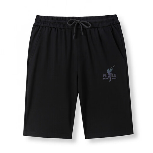 Lilang Herren Casual Shorts Herren 2025 Neuer Sommer Dünnstil Vielseitiger Sport schnapptrocknen Männerfünf-Punkte-Hosen Schwarz 13067 m 165 (geeignet für Gewicht 90-120 Jin [Jin gleich 0,5 kg])