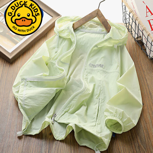 G.DUCKKIDS Boys' Sun Protection Clothes Summer Clothes 2025 New Lightweight Breathable Jackets Children's Sun Protection Clothing Medium and Large Children's Tops Air-Conditioning Clothes Blue Sun Protection Clothes Children's Day Gift 150