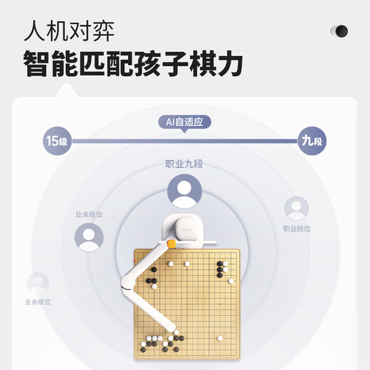 阿尔法蛋围棋机器人 儿童少年老人适用ai下棋机器人 人机对弈讲题涨棋学练机