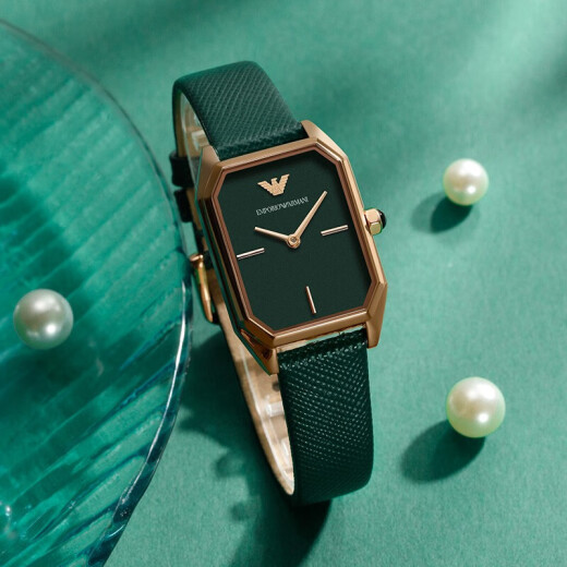 安普里奥·阿玛尼（Emporio Armani）女表小方表时尚休闲石英女表送女友送老婆情人节礼物 AR11149