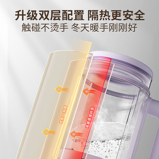 Daewoo (DAEWOO) Luoshen health pot double-layer anti-scalding titanium heating plate office home health boiling water and tea constant temperature flower teapot 0.8L Valentine's Day gift Chinese Valentine's Day gift gift box