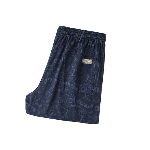 Woodpecker 100% puro pantalones cortos de algodón para hombres de moda de verano para hombres Pantalones deportivos de moda de moda suelta de moda en la playa impresa 9896-White 2xl recomendado 140-160Jin [Jin iguala 0.5 kg]